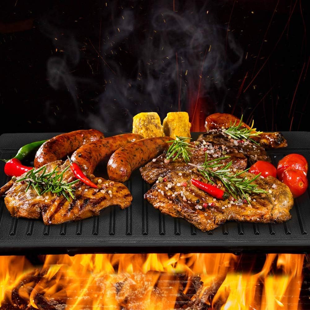 Plaque à Griller En Fonte Émaillée Induction Pour Pizza, Budare 38cm