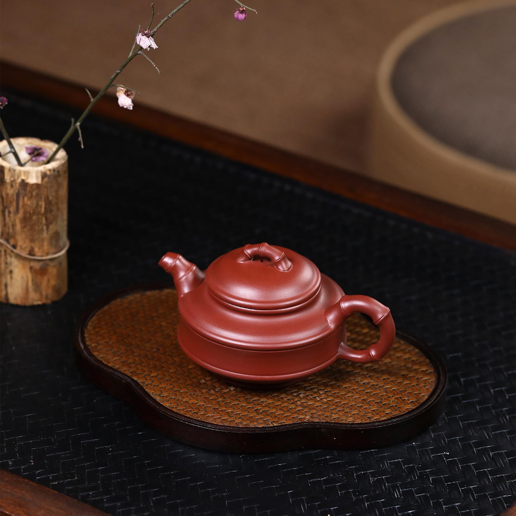 Théière chinoise en argile violette coffret dégustation thé Kungfu