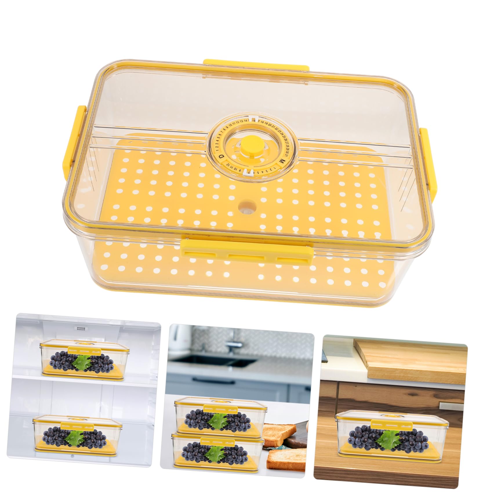 Caja de Almacenamiento para Pan Pet con Tapa Hermética y Temporizador