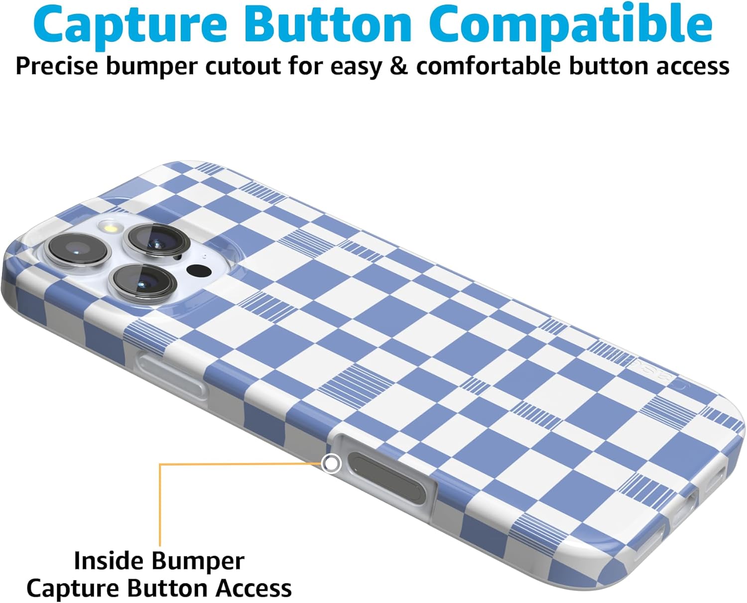 Casely iPhone 16 Pro Case | Reality Check | Periwinkle | Compatible with MagSafe | Classic Ultra Slim Design