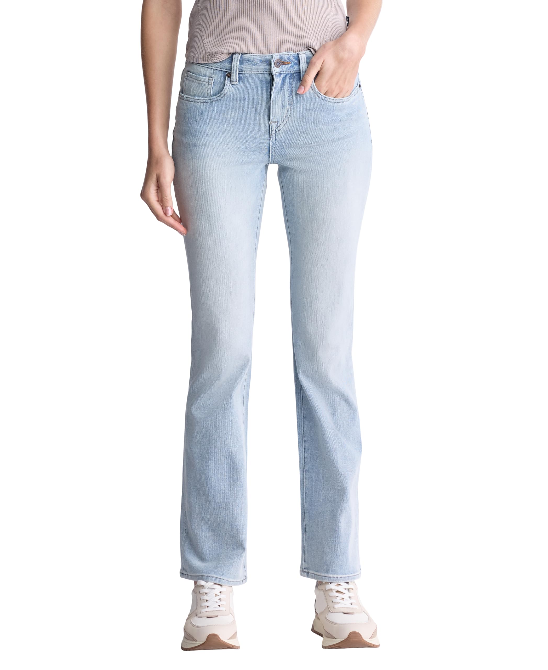 Buffalo David Bitton Women's Queen Mid-Rise Bootcut Jeans