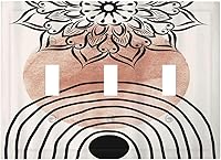 Vista 152 de Farmhouse Coffee Primitive Coffee Bean Kitchen 3 Gang Triple Interruptor de Luz de Palanca Cubierta de Placa de Pared Placa Frontal Eléctrica