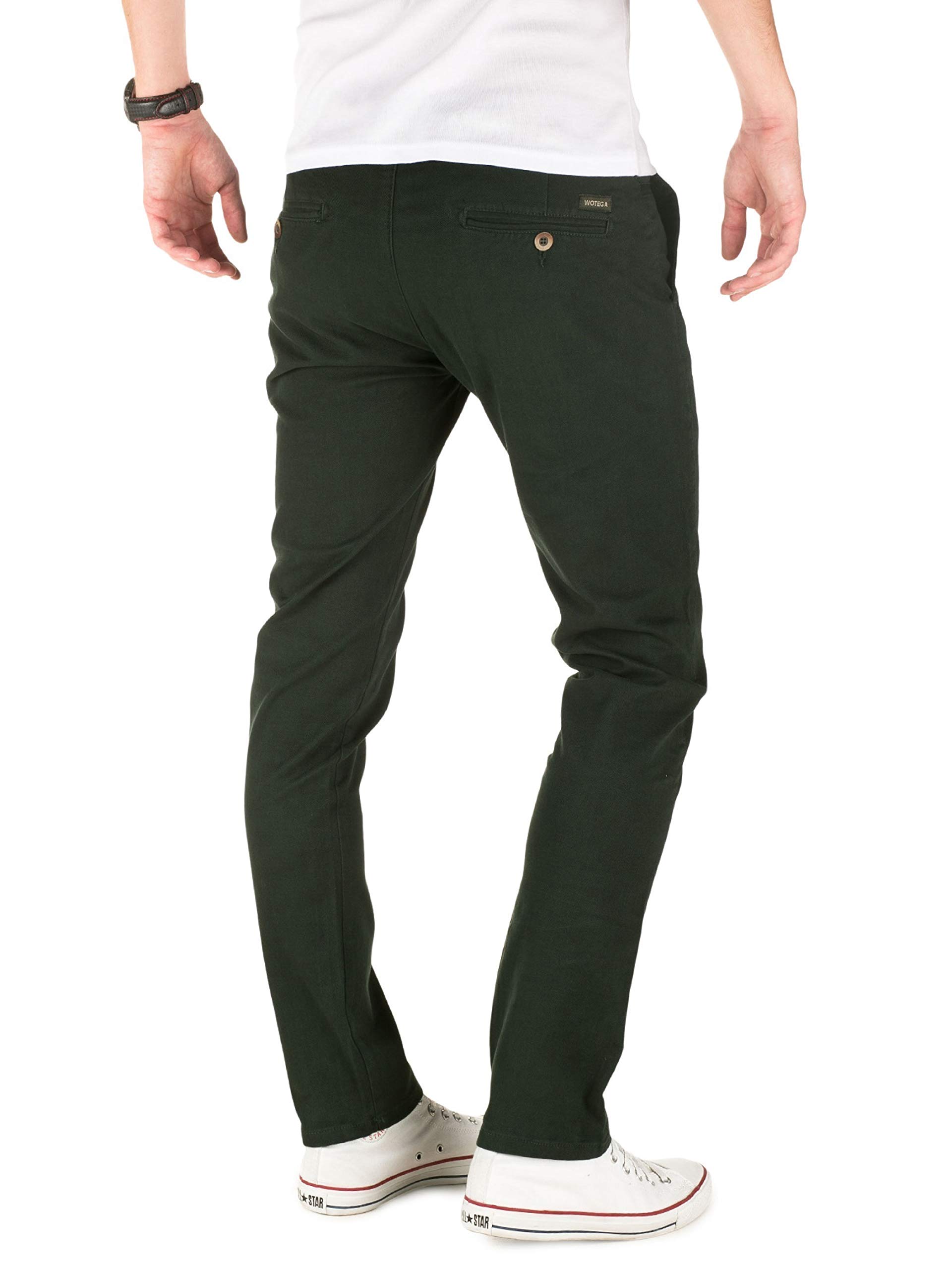 WOTEGA Herren Chinohose Pattern - Slim Fit Chino Hose Gemustert