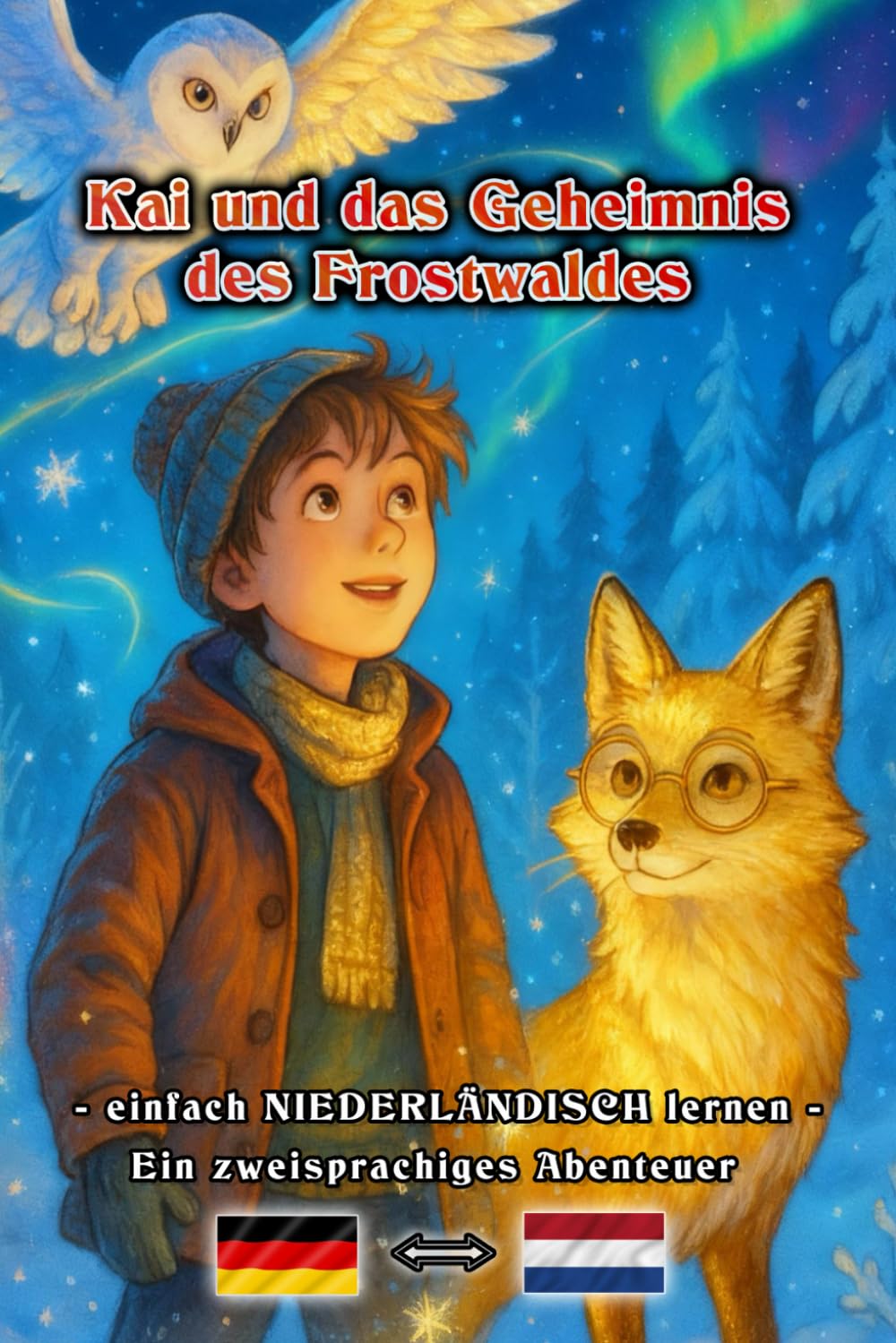 Kai und das Geheimnis des Frostwaldes - Abenteuerbuch | einfach NIEDERLÄNDISCH lernen | Ein zweisprachiges Abenteuer für Jung und Alt | Deutsch - Niederländisch