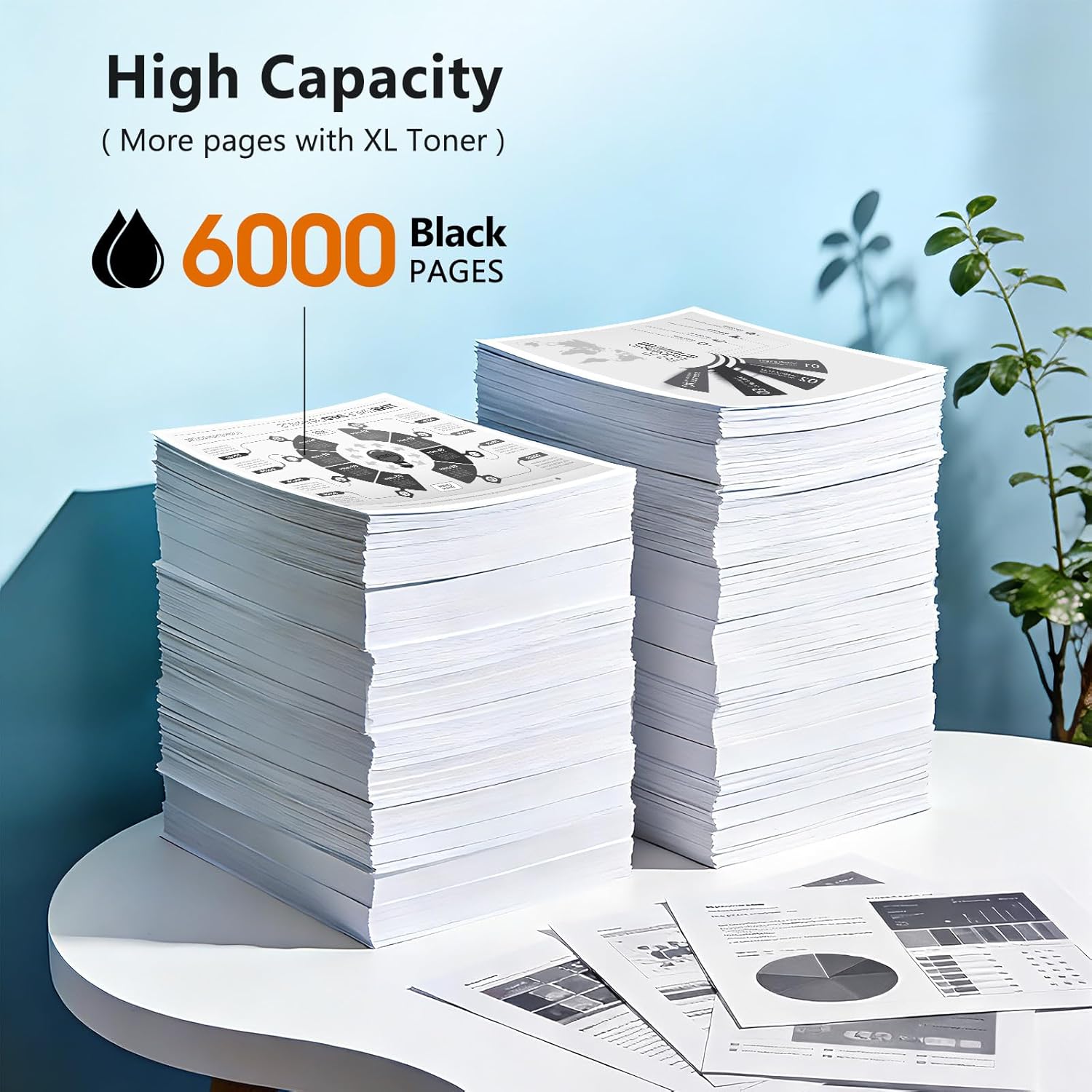 COMBUY TN830XL Toner Cartridge Replacement for Brother TN830XL TN-830 TN830 TN 830 Toner Work with HL-L2460DW DCP-L2640DW HL-L2480DW HL-L2400D HL-L2405W MFC-L2820DW Printers (2 Black)
