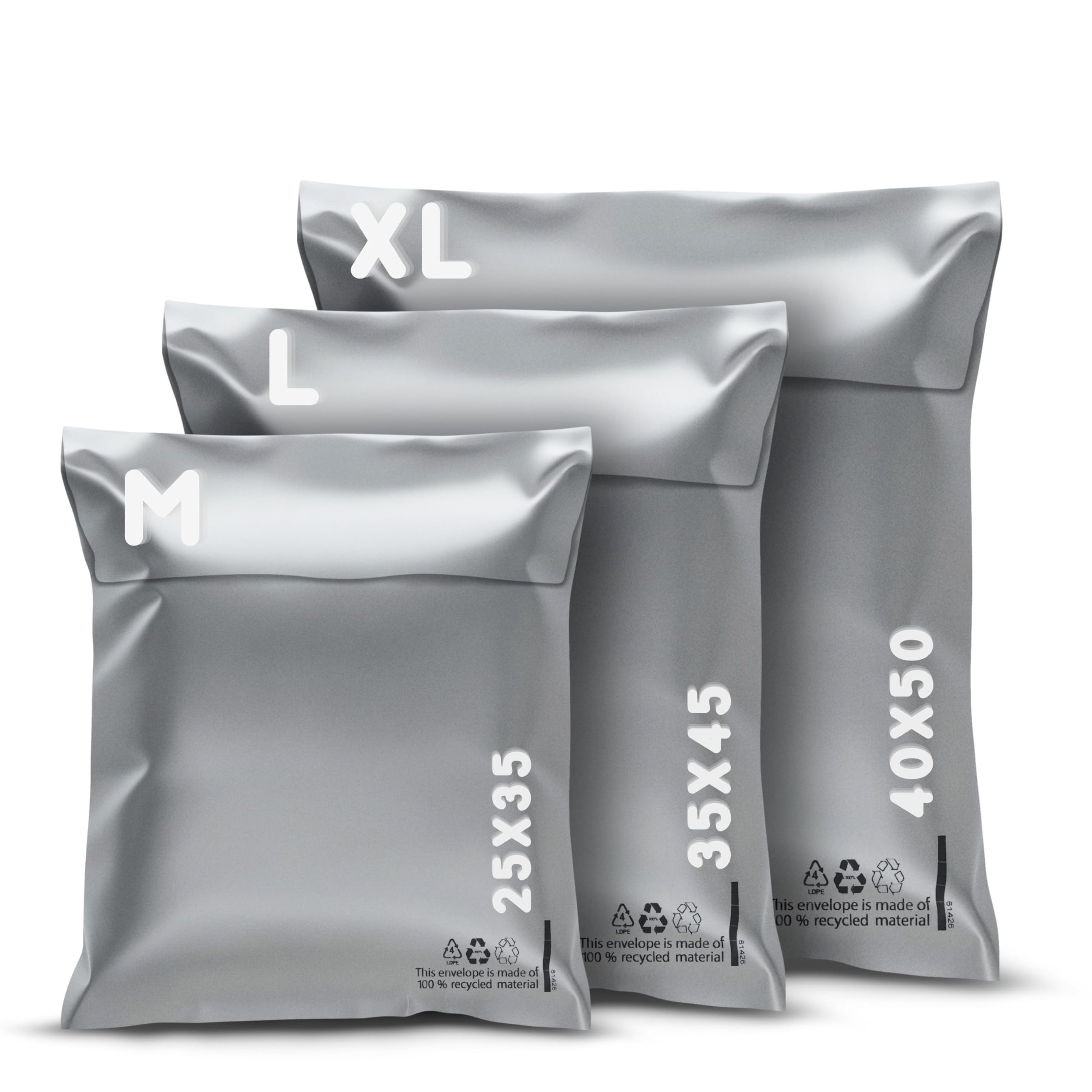 RAGO® Versandtaschen Plastik Warensendung M-10 Stück L-10 Stück XL-10 Stück I Versandbeutel Selbstklebend und Blickdicht I Plastiktüten Verschließbar I Ideal für Vinted