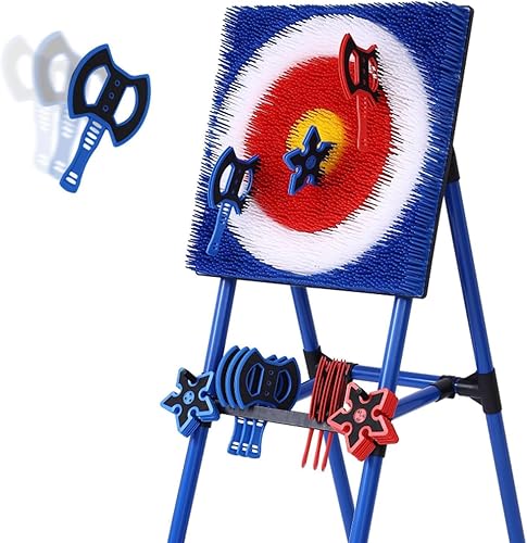 Jeu de lancer de hache avec cadre en acier métallique, co… - 1