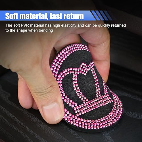 Miniatura 3 de 2 posavasos de automóvil de 2.73 pulgadas, tapete antideslizante de silicona para portavasos de automóvil, posavasos para bebidas de automóvil,