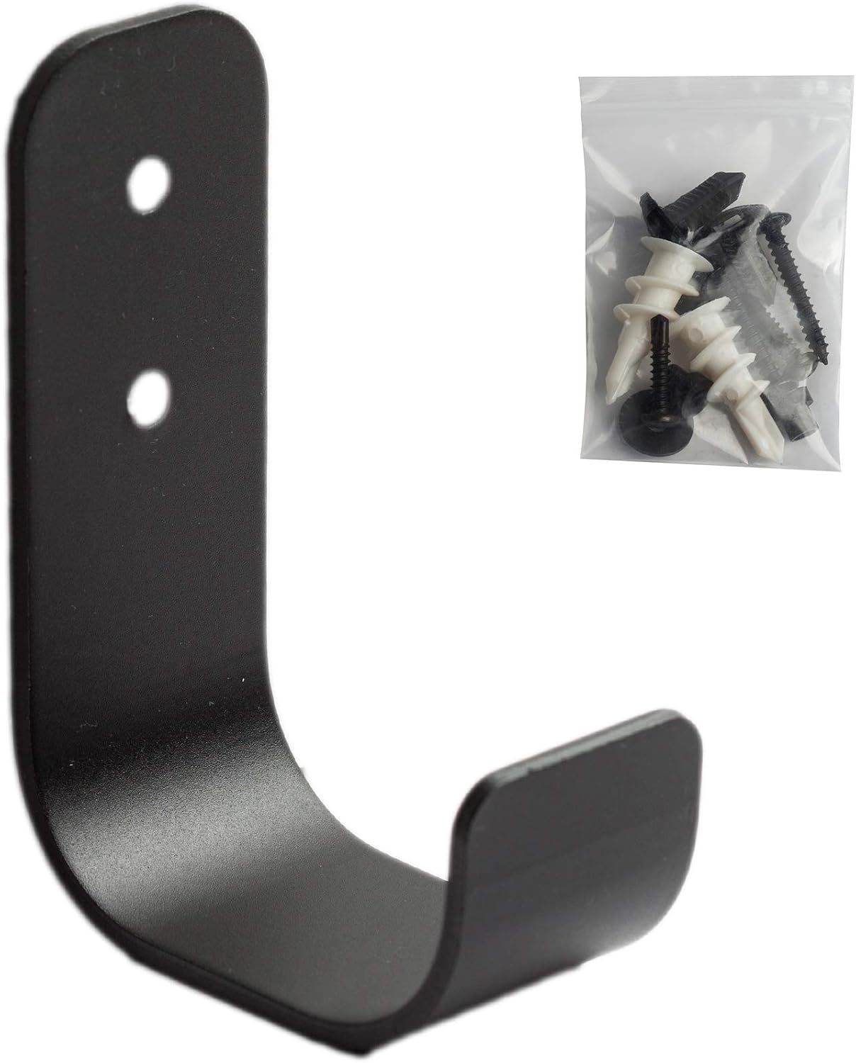 Worthy Tools - Wall Hook - Heavy Duty Garage Hook - Pegboard Organizer - Tool Storage - Bike Hook - with Installation Kit (4-Pack)
