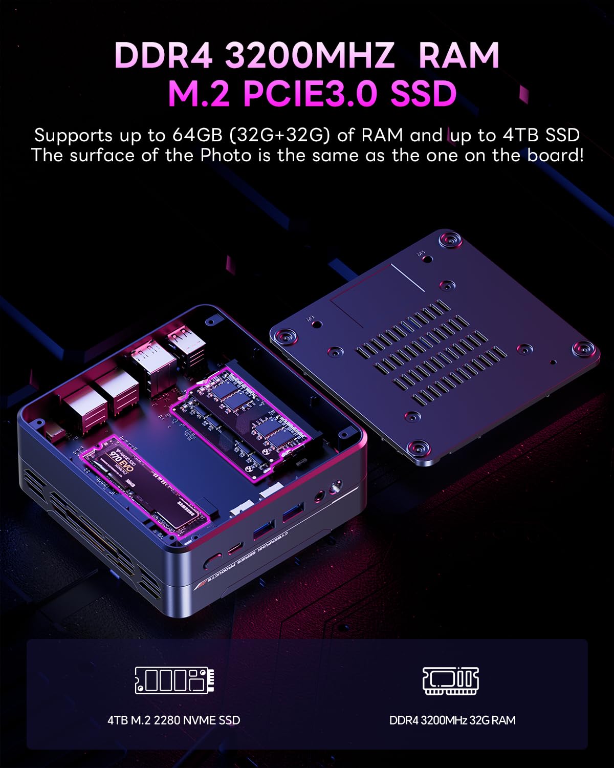 Amazon.com: AOOSTAR GOD57 Mini PC, AMD Ryzen 7 5700U 8C/16T，Mini 