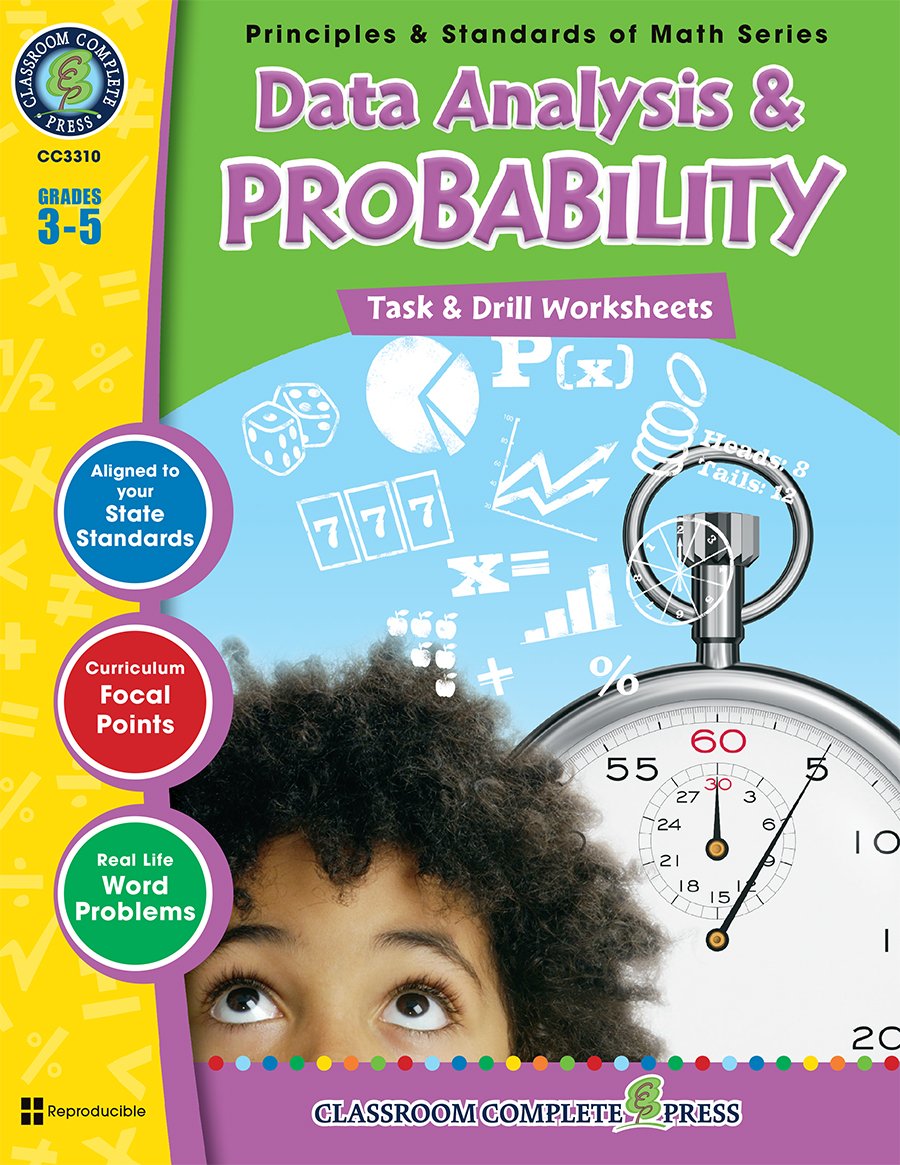 Amazon.com: Data Analysis & Probability - Task & Drill Sheets Gr. 3-5 ...