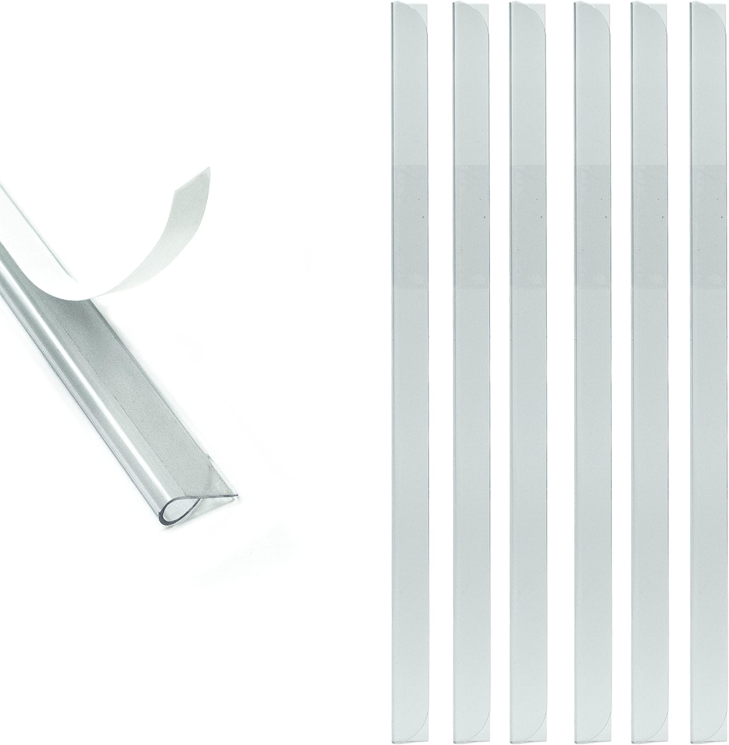 Peach Klemmschienen A4 - 6mm, 100 Stück, Schwarz, Für Dokumente & Präsentationen