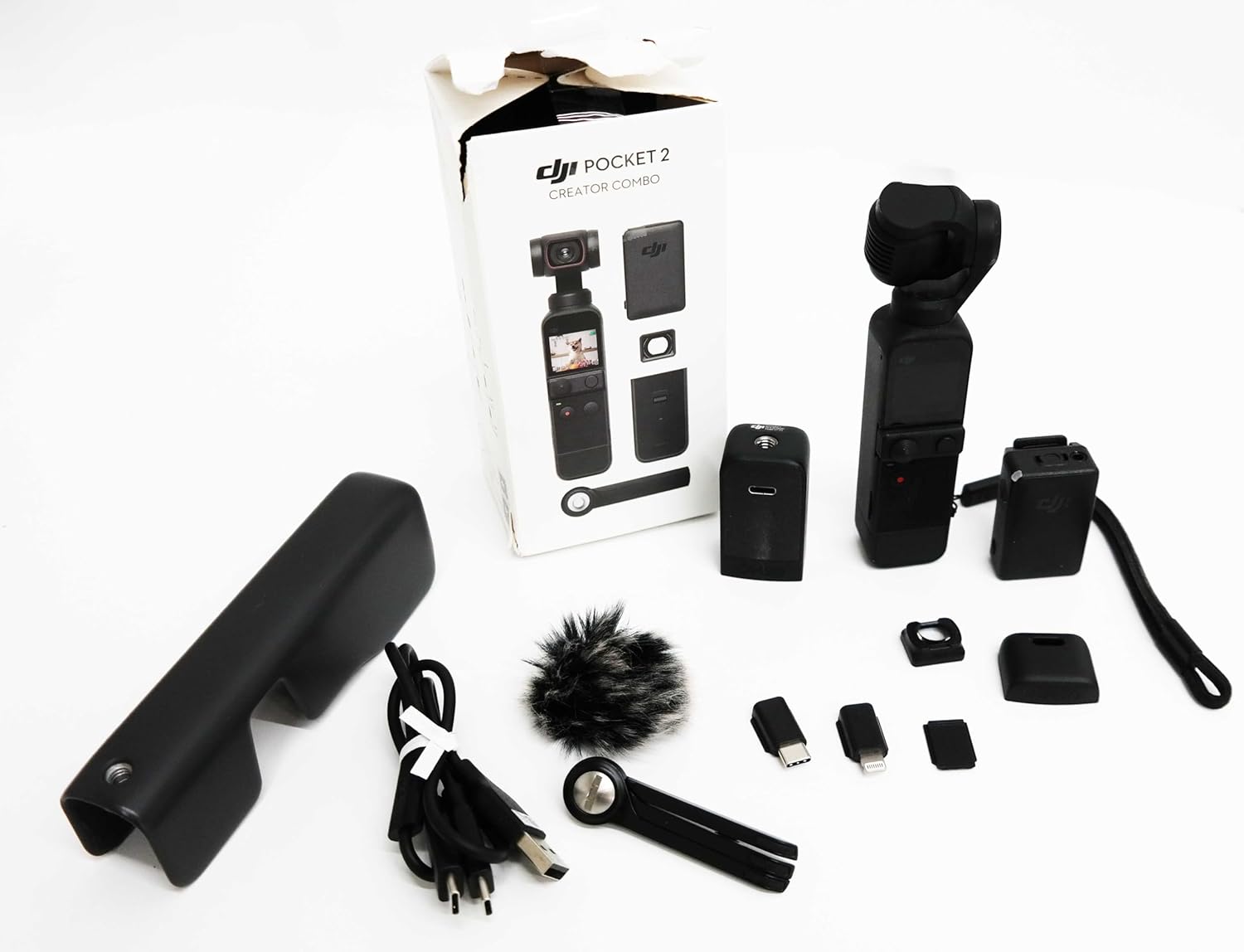 DJI Pocket 2 Creator Combo - 3 Axis Gimbal Stabilizer with 4K Camera 1/1.7 CMOS