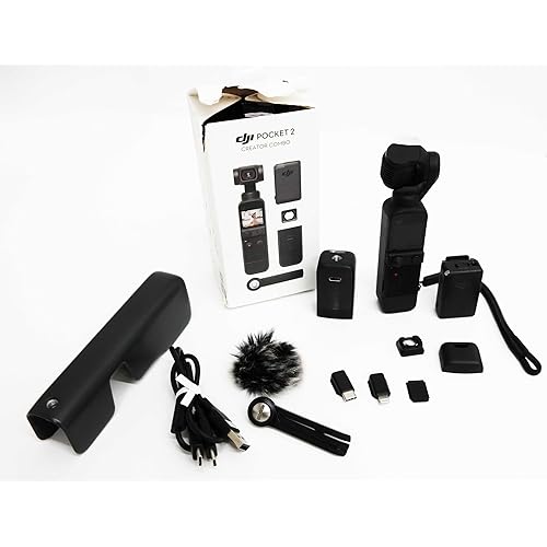 DJI Pocket 2 Creator Combo - 3 Axis Gimbal Stabilizer with 4K Camera 1/1.7 CMOS