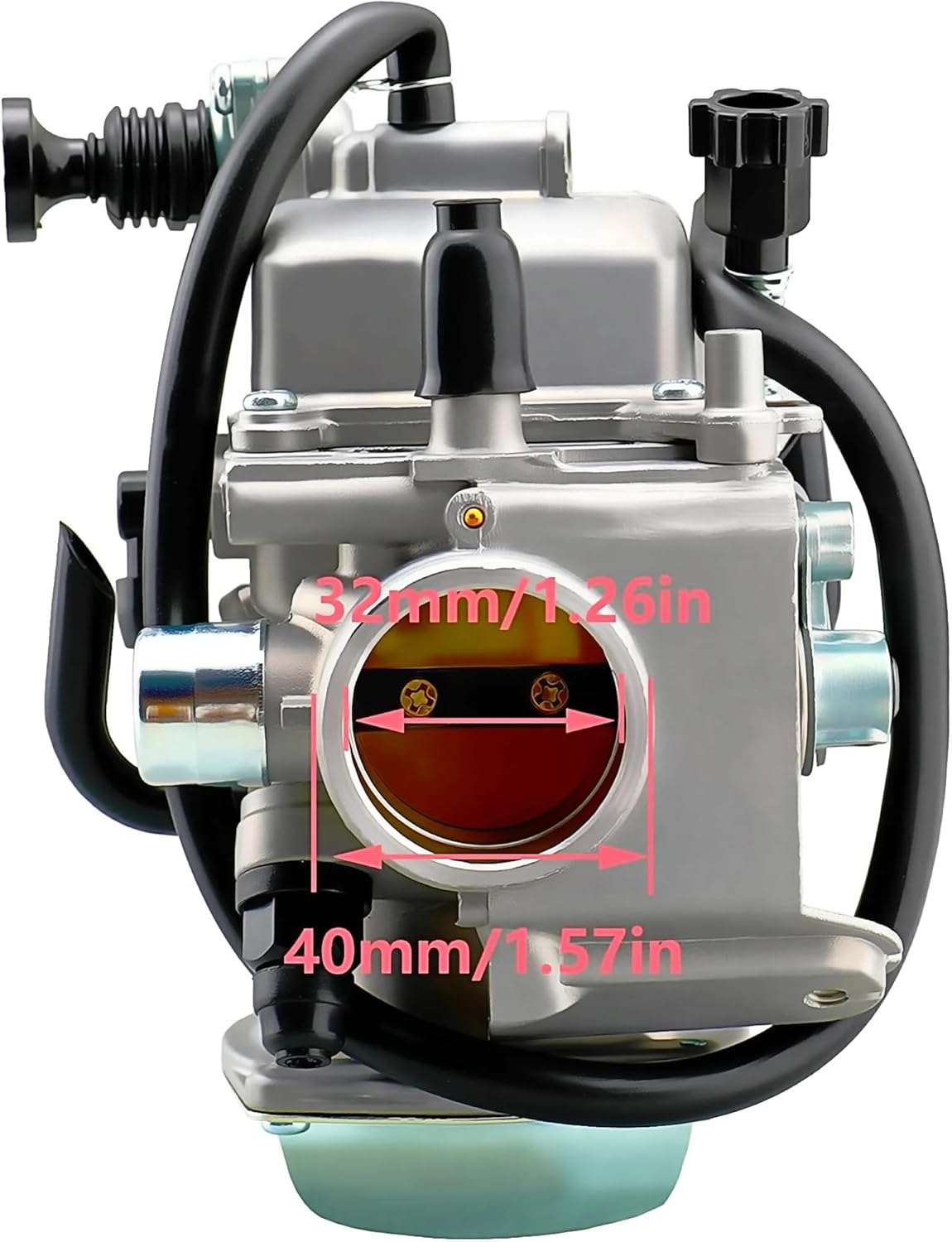TRX300 Carburetor Compatible for Honda Fourtrax 300 350 Foreman 400 450 Rancher 350 Carb with Throttle Cable