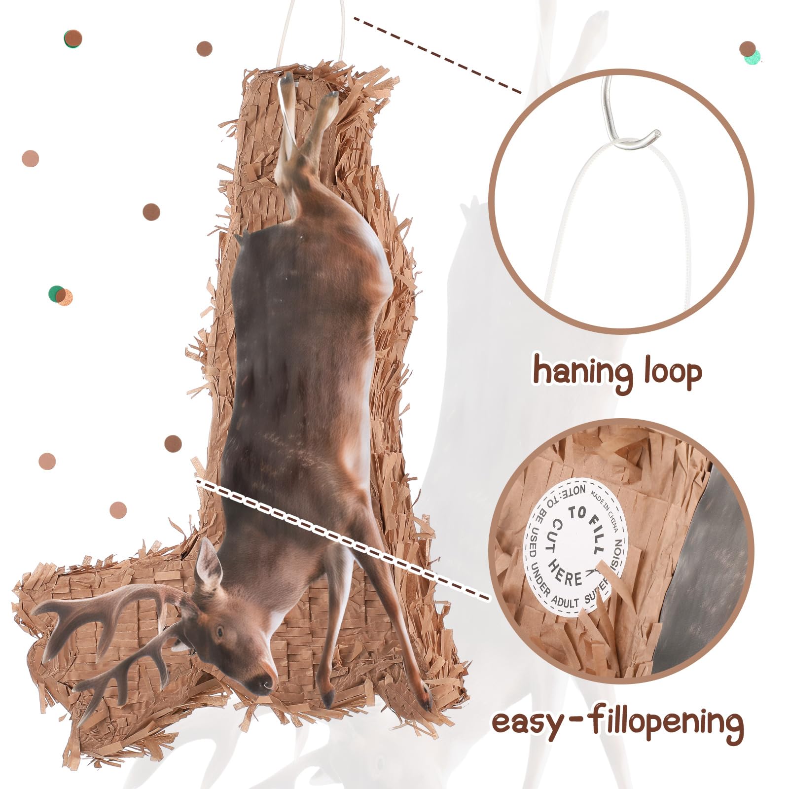 Snapklik.com : Seematn Winter Hunting Party Decoration 16 X 10 Inch 3D ...