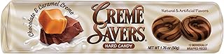Creme Savers Chocolate and Caramel Hard Candy | The Taste of Sweet Chocolate Swirled in Rich Caramel Cream | The Original Classic Creme Savers Brought To You By Iconic Candy | One Individual Roll