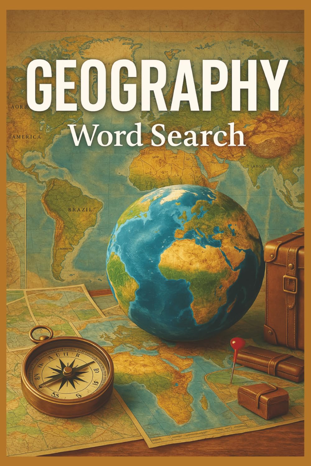 Geography Word Search: 55 Word Search Puzzles Exploring Countries, Capitals, Continents, Famous Landmarks, Interesting Facts, Useful Tips & Complete Solutions