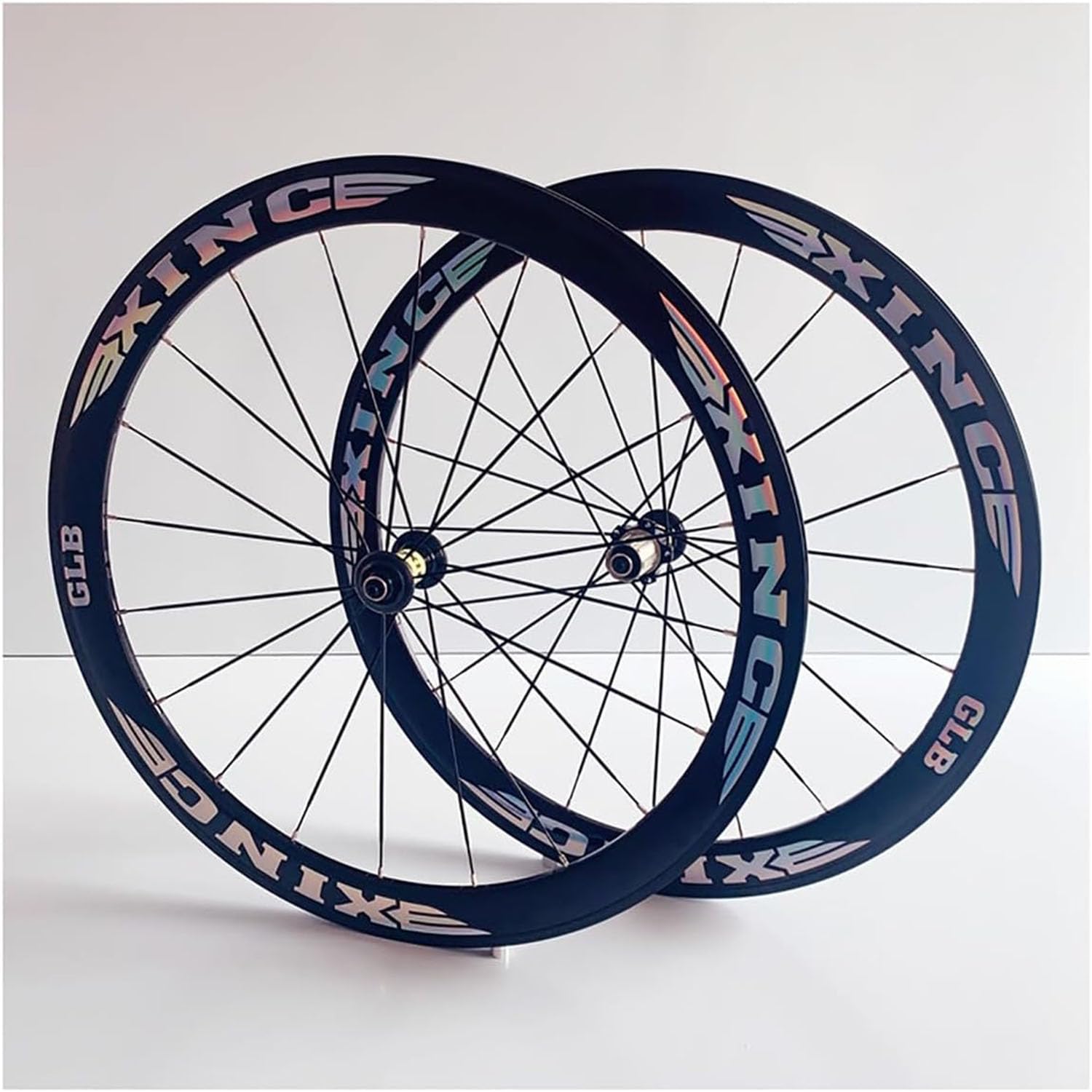 700C Juego De Ruedas De Carretera 50Mm Llantas De Aleación De Aluminio C/V Freno Ruedas De Bicicleta 24H Straight Pull Radios Liberación Rápida Buje para Cassette De 8 9 10 11 Velocidades