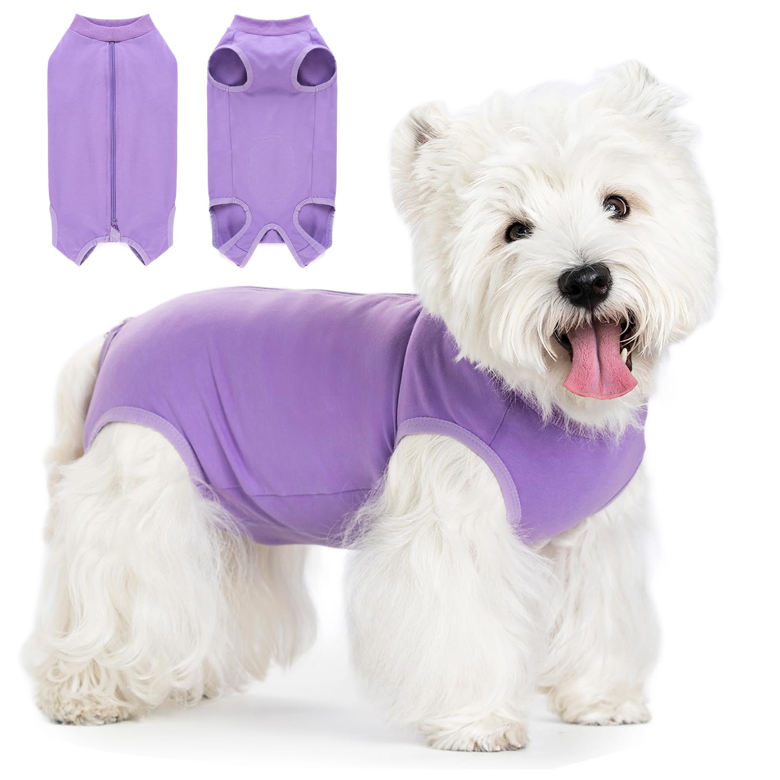 Coppthinktu Dog Surgery Recovery Suit for Dogs After Surgery Female, Dog Onesie Neuter Puppy Spay Shirts, Post-Op Bodysuit Pajamas Anti Licking Abdominal Wounds Cone Alternative