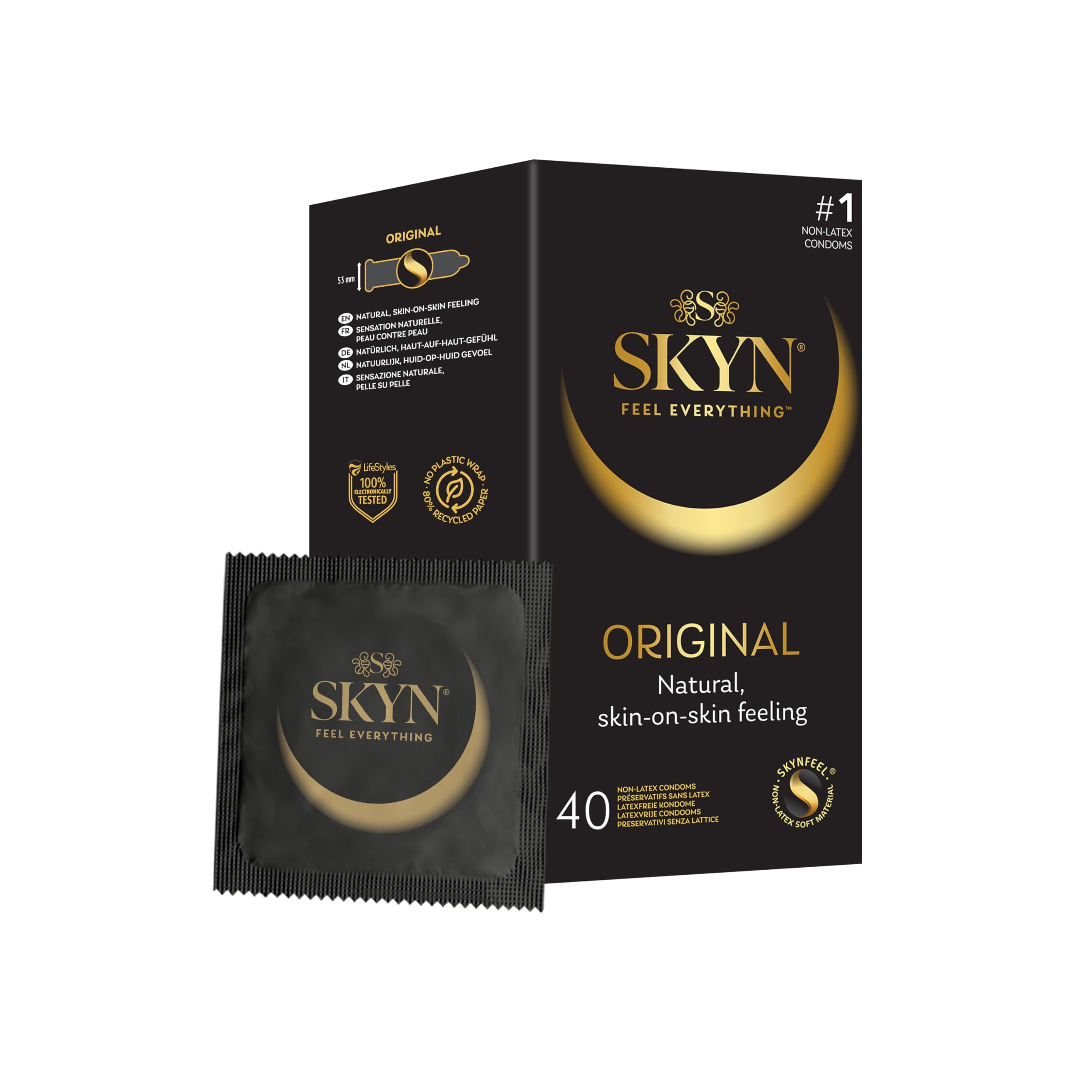Skyn Original Condoms, 40 Pieces 40 Sztuk
