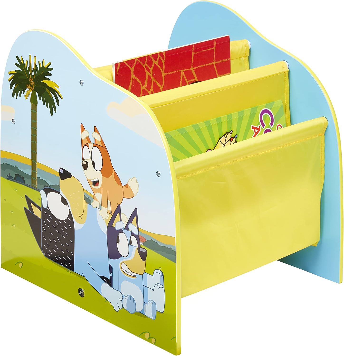 Bluey Kids Sling Bookcase Bedroom Book Storage (approximate) 39.5cm (H) x 39.5cm (W) x 35cm (D
