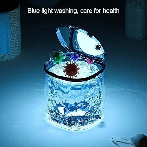 Miniatura 9 de Lavadora portátil, lavadora portátil, lavadora pequeña de 4.5 litros y 10 minutos, ropa interior eléctrica, lavadora de lavandería con luz azul con