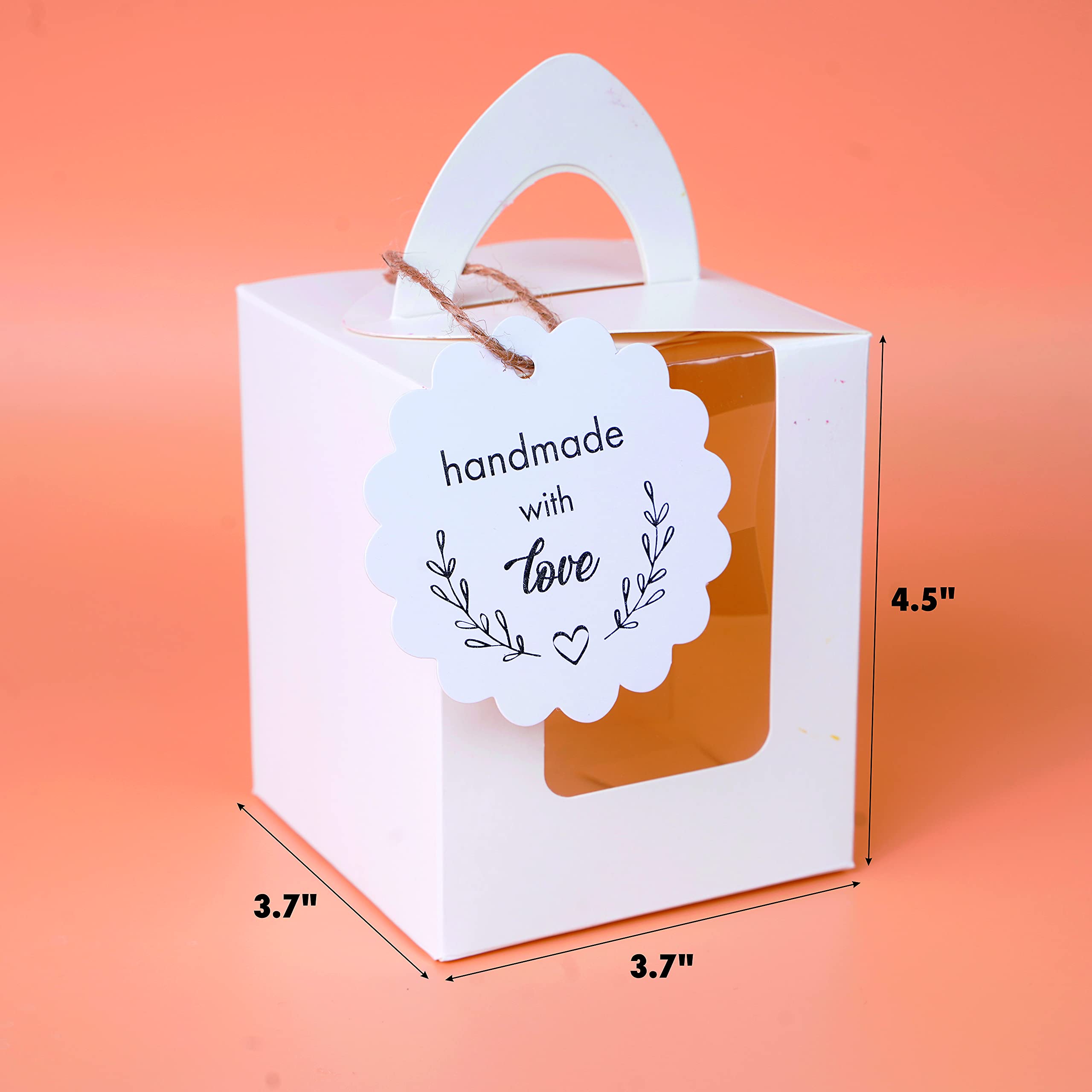 White Cupcake Boxes - 25 Pack with Extras -3 White Cupcake Boxes - 25 Pack with Extras -3