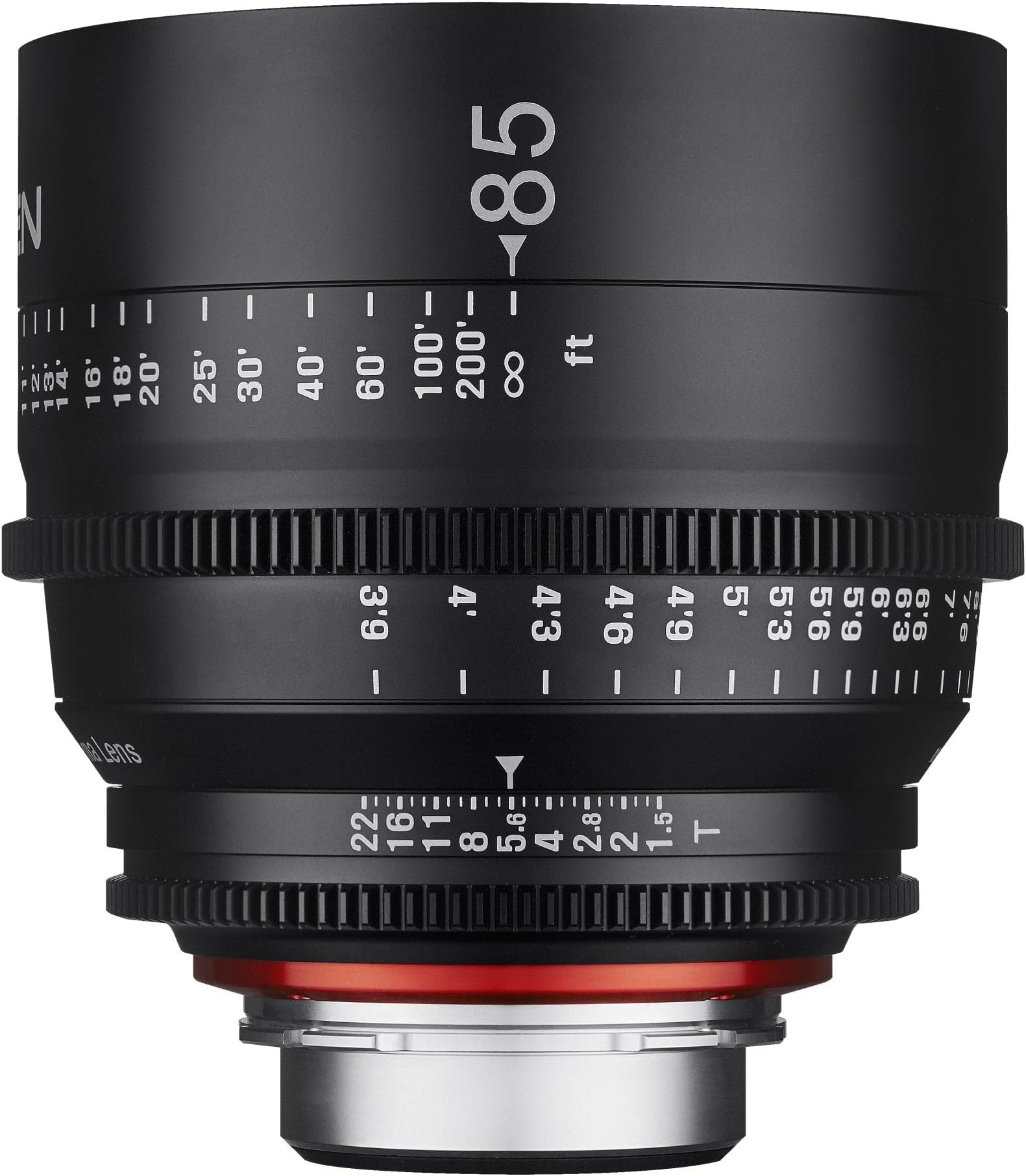 Rokinon Xeen XN85-C 85mm T1.5 Professional CINE Lens for Canon EF, Black
