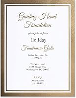 Vista 2 de PaperDirect Papel metálico dorado brillante de locura invitando a eventos especiales, papel de papel, papel de borde, membrete de 8.5 x 11, 100