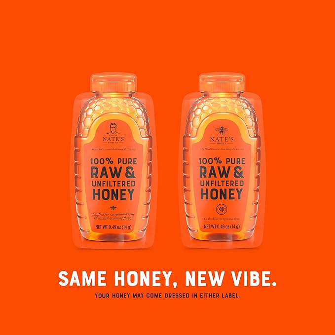Nature Nate's Honey Minis - Miel Pura 0.49oz Paquete de 20 miniatura 3