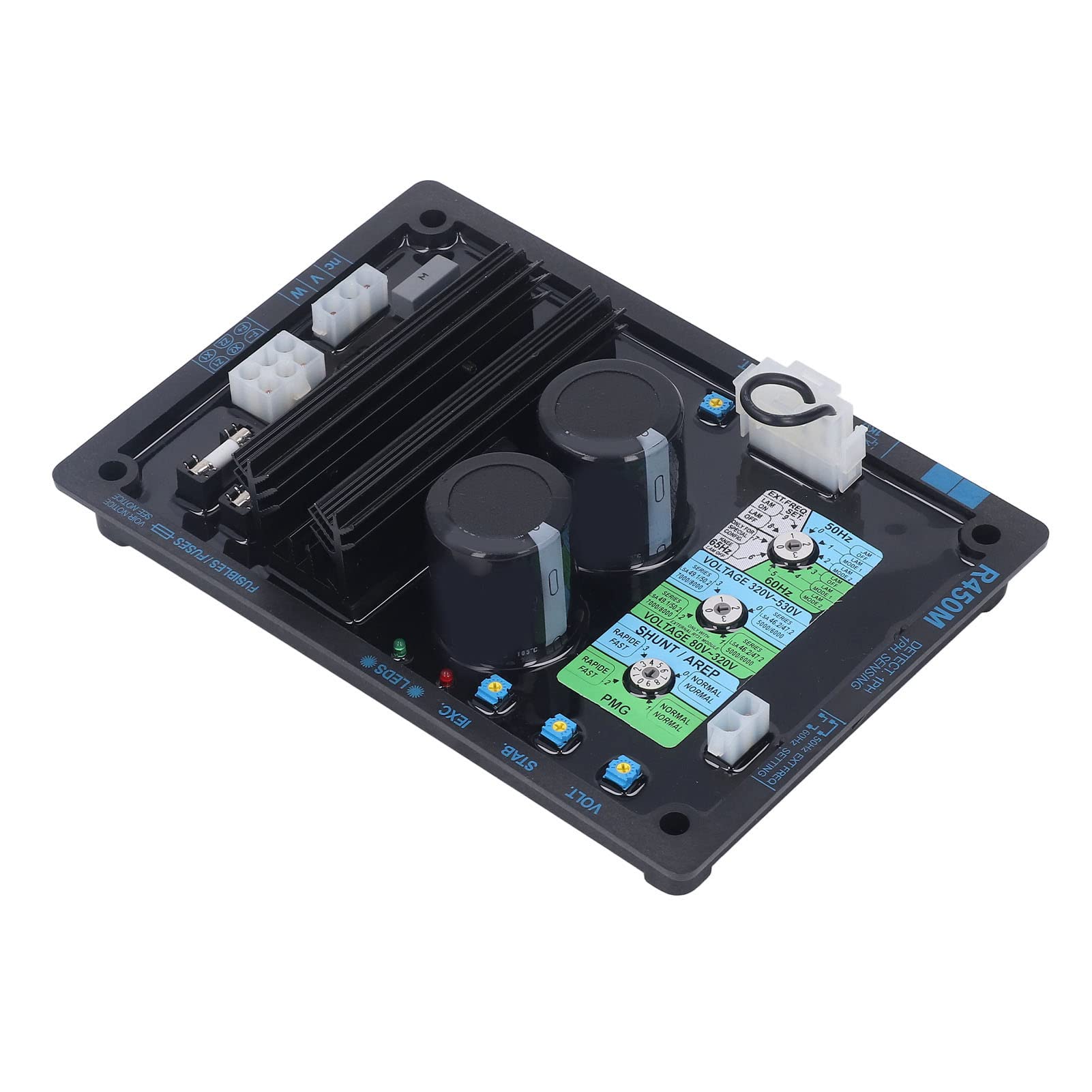Regulador de Voltaje Automático Generador Diésel AVR Excelente Rendimiento para Control de Potencia Estable Salida de Campo Magnético Protección Ajustable para Accesorios de Grupos Electrógenos