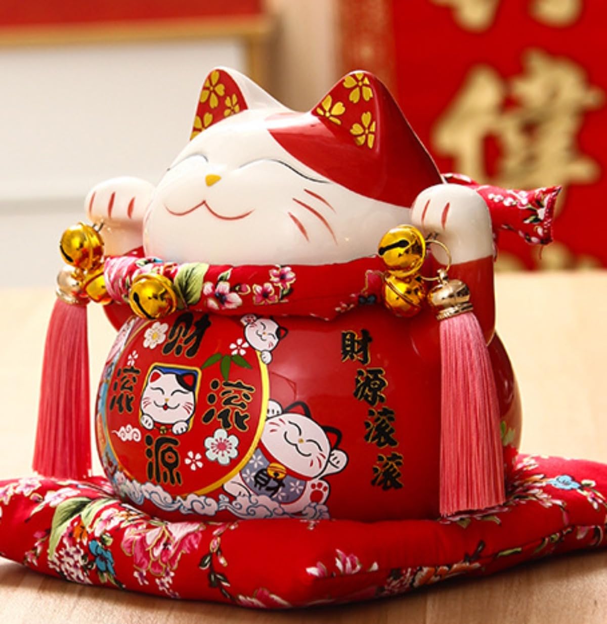 招き猫 貯金箱 陶器製 置物 Amazon | Unlnsiy まねきねこ 貯金箱 陶器 12cm | 陶器製招き猫貯金箱