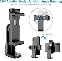 Vista 2 de Owine Adaptador universal de trípode para teléfono celular, abrazadera premium para smartphone, compatible con iPhone, Samsung Galaxy, Note, Lg