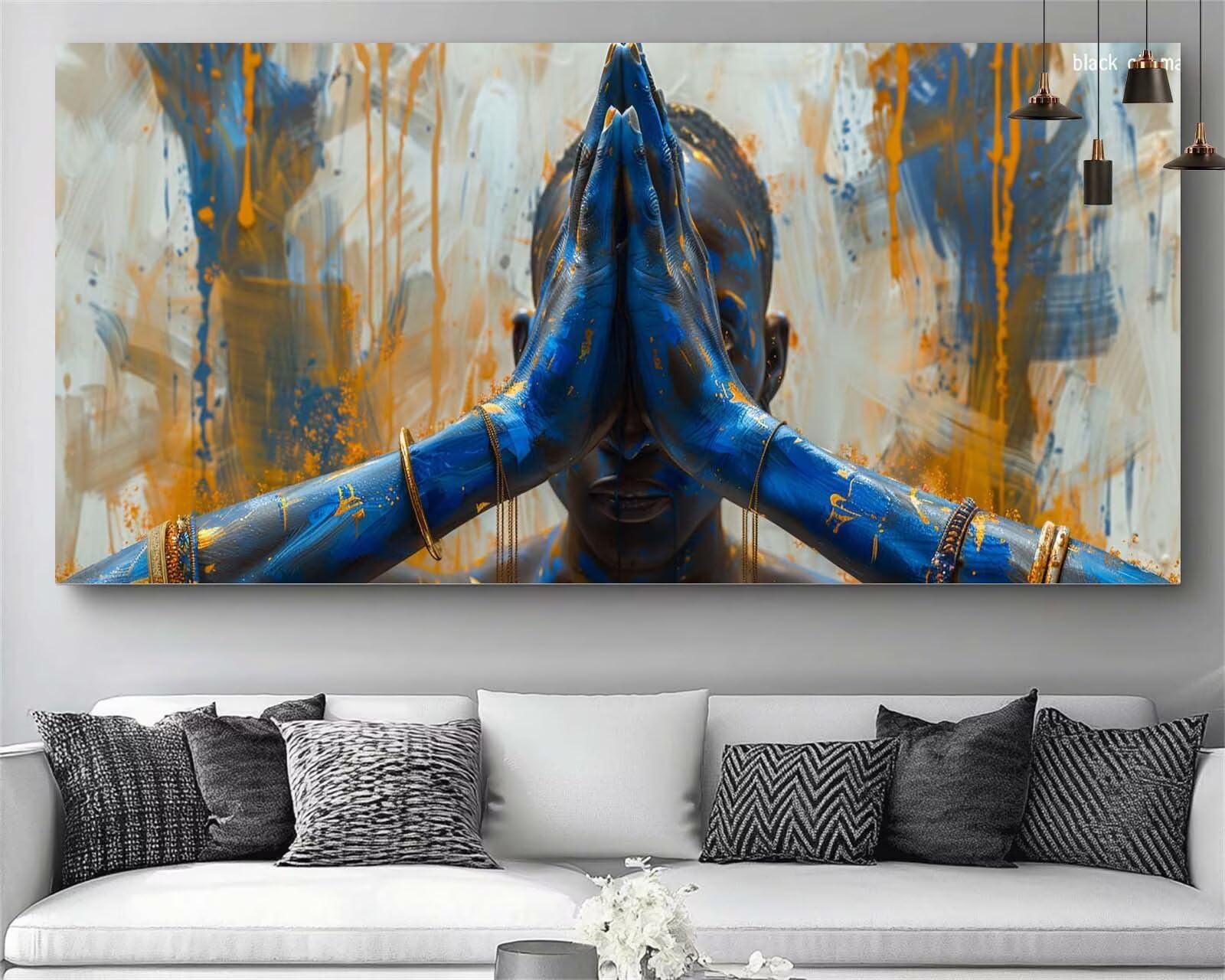 Diamond painting Jésus broderie kit complet 5D grand format 30x90cm - 8