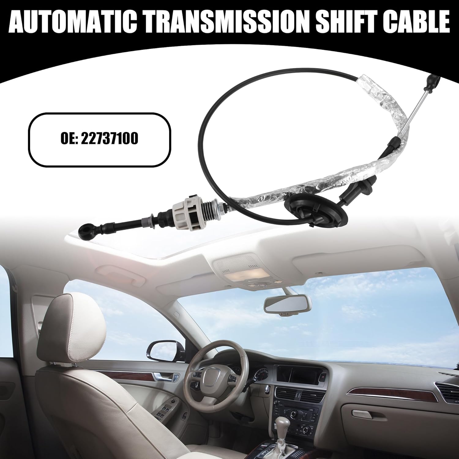 NO.22737100 Automatic Transmission Shift Cable for Chevy Cavalier 2.2L 1995 2002-2005 Trans Shifter Cable for Pontiac Sunfire 2.2L 1995 2002-2005