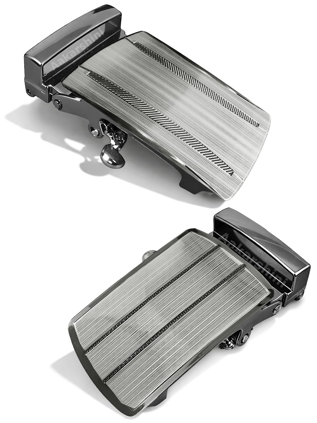 Mens Belt Auto Lock Buckle Only 1.25 Inches Strap Fit Metal Pack 2