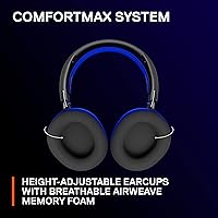 Vista 9 de SteelSeries Arctis Nova 7P Auriculares inalámbricos multiplataforma para juegos, controladores magnéticos de neodimio, 2.4 GHz + Bluetooth, batería