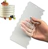 CakeSafe CLEAR ACRYLIC Julianne 8 Inch Decorating Comb, Unique Cake Comb For Decoration, Frosting Comb And Buttercream Tools