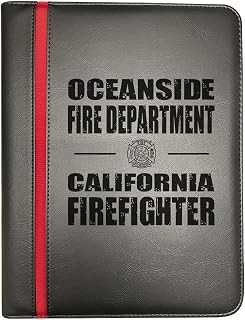 Compatible with Oceanside California Fire Departments Firefighter Thin Red Line Firefighters Portfolio Padfolio Organizer Firefighter Prayer Print Thin Red Line Maltese Cross Decal Pack of 1