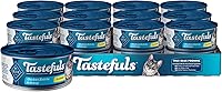 Vista 12 de Blue Buffalo Tastefuls - Paquete variado de alimento húmedo natural para gatos, atún, pollo y pescado y camarones en hojuelas en salsa, latas de 5.5