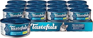 Blue Buffalo Tastefuls Natural Flaked Wet Cat Food, 5.5 oz Cans