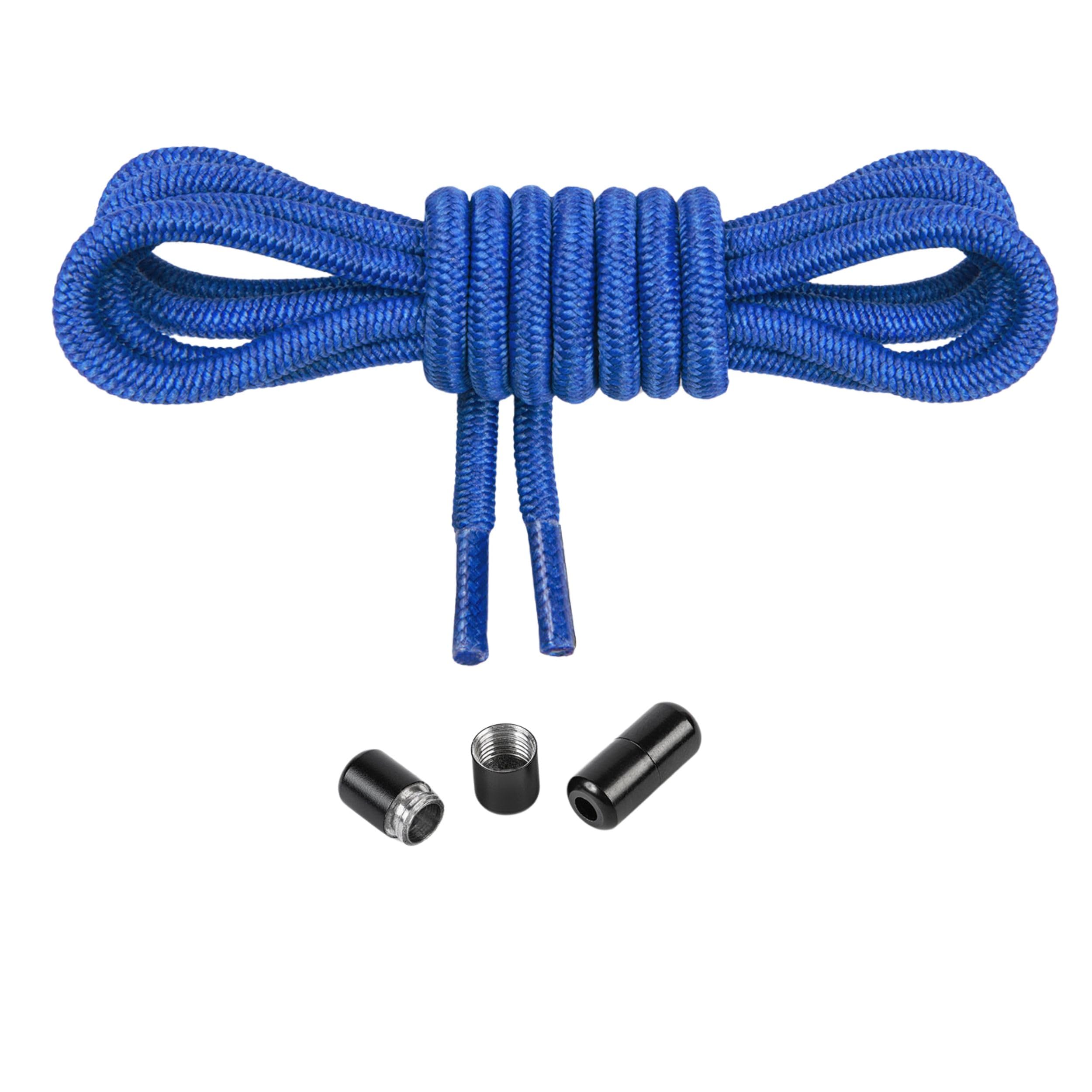 Mount Swiss - Elastische Schnürsenkel mit Metallkapseln Schnürsenkel ohne binden Schnellschnürsystem - 120cm individuell kürzbar - mit Kapseln für Sneaker, Laufschuhe, Sportschuhe