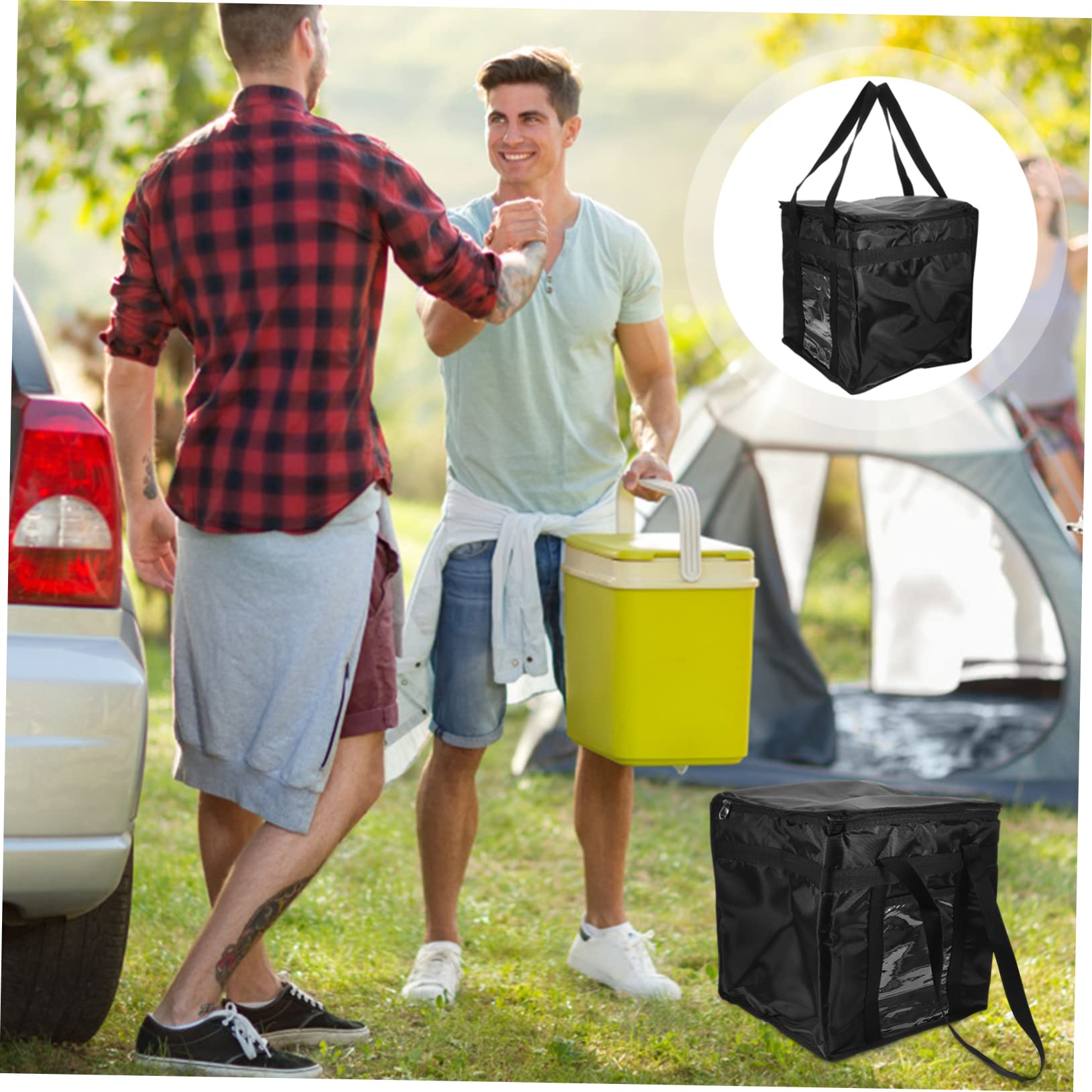Isotherme pour Plats Chauds de Livraison Léger et Portable avec Couvercle