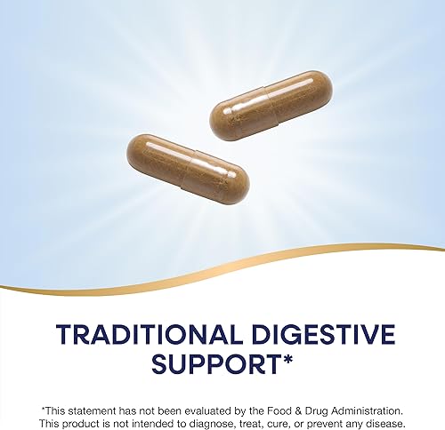 Miniatura 3 de Nature's Way Raíz de regaliz, suplemento tradicional de apoyo digestivo*, 900 mg por porción de 2 cápsulas, proyecto verificado sin OMG, 100