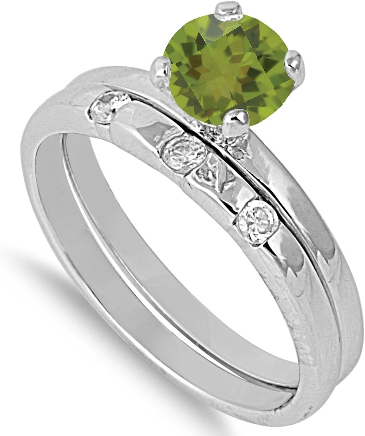 CHOOSE YOUR COLOR Sterling Silver Round Ring