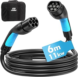 Sponsored You’re seeing this ad based on the product’s relevance to your search query.Learn more about this advertisement Type 2 Charging Cable, 6 m 16 A, 3 Phase Type 2 Charging Cable, 11 kW with Bag for EV Electric Cars, Charging Cable Type 2 for E Car, EV/PHEV Charging Cable, E Car Charging Cable, Electric Car, Type