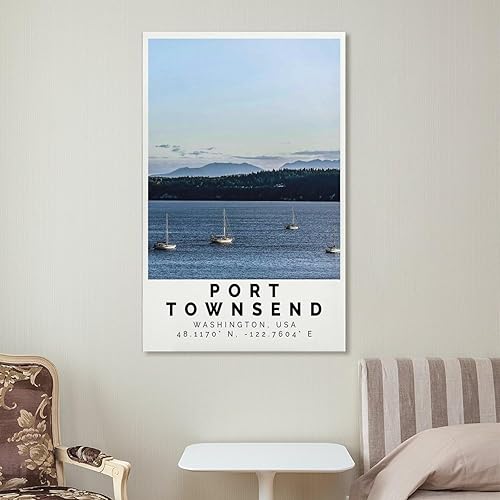Miniatura 7 de Póster de Port Townsend Bunter Druck, Port Townsend Wandkunst, Port Townsend Foto Dekor, Geschenk Reise - Póster de pared para decoración de hogar,