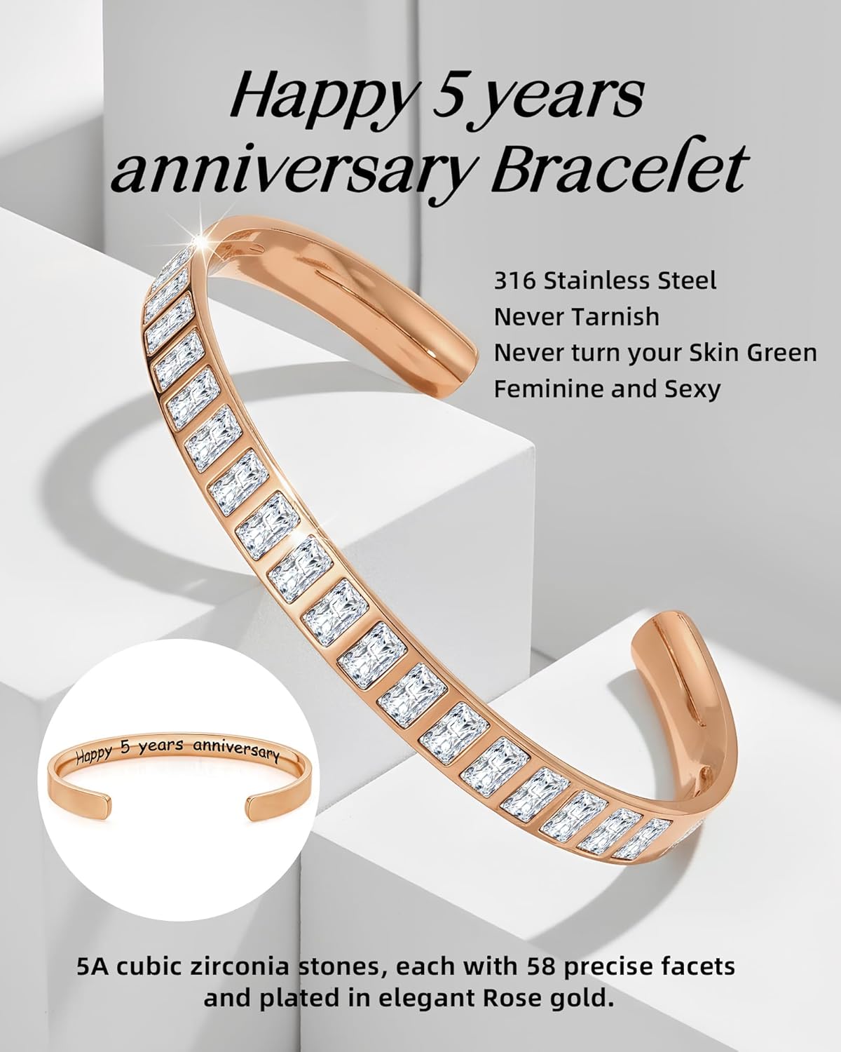 LOUISA SECRET Mothers Day Gifts for Mom Bracelets for Women, 18K Gold Plated Cuff Bangle for Her, Birthday Anniversary Christmas Valentines Day Jewelry Gifts for Mom Wife Daughter Grandma