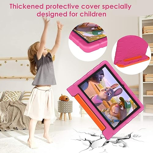 Miniatura 7 de Tableta para niños Android 13 de 10 pulgadas para niños con funda a prueba de golpes, 12 GB+128 GB, octa-Core, pantalla táctil HD 1280 x 800,